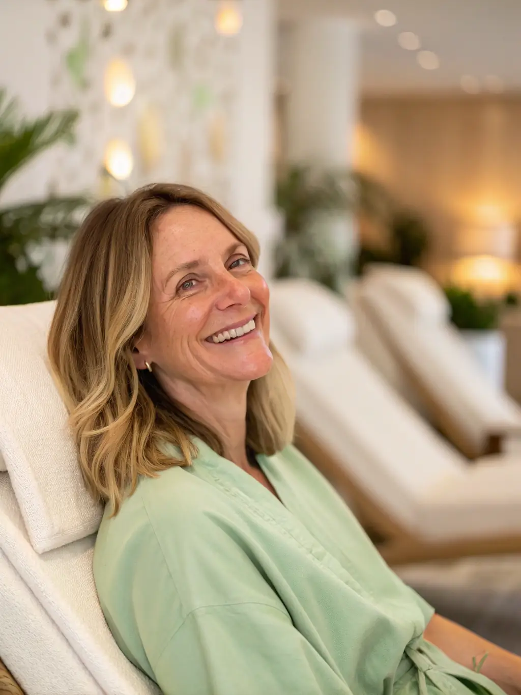 A person experiencing relief from back pain after a chiropractic adjustment, showcasing the immediate benefits.